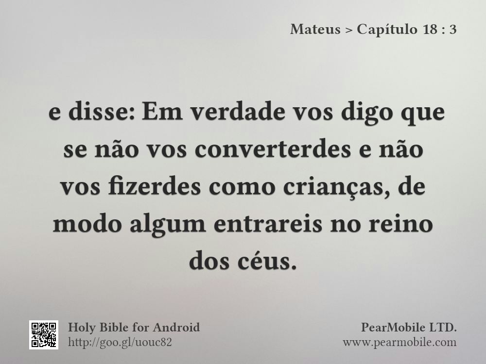 Mateus, Capítulo 18:3
